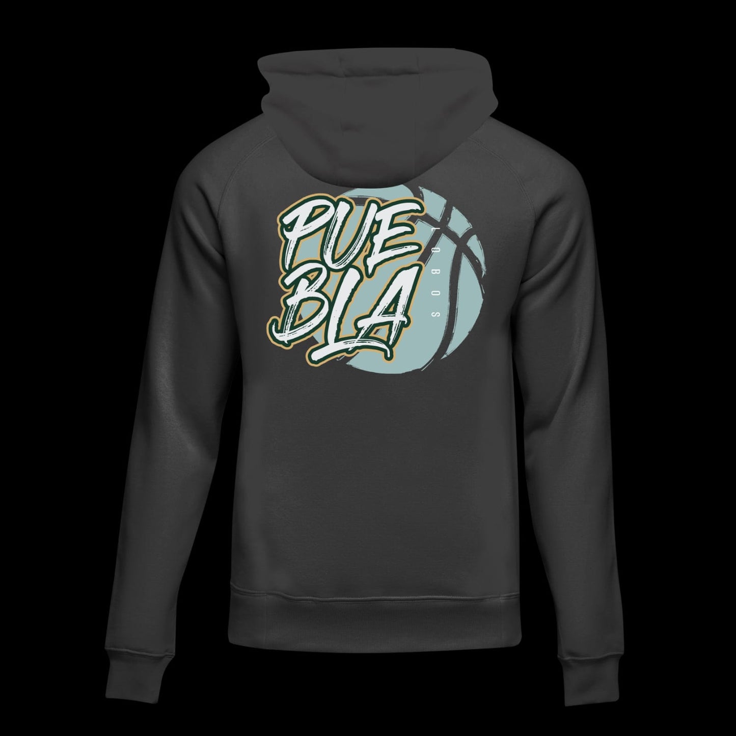 Hoodie Esencial Lobos Puebla Negra